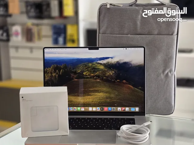 MacBook Pro 2021 – 16” – M1 Pro – 16GB RAM – 512GB SSD  ماكبوك برو 2021 – 16 إنش – شريحة M1 Pro