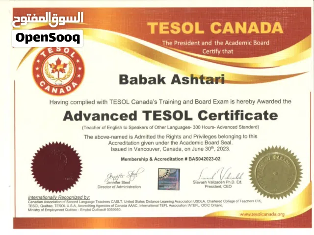 Teaching English and French , IELTS and TOEFL