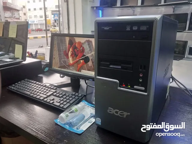 ايسر  acer المعالج كورتيديو الهارديسك hdd 160 بلاك سريع جدا كامل أغراضه