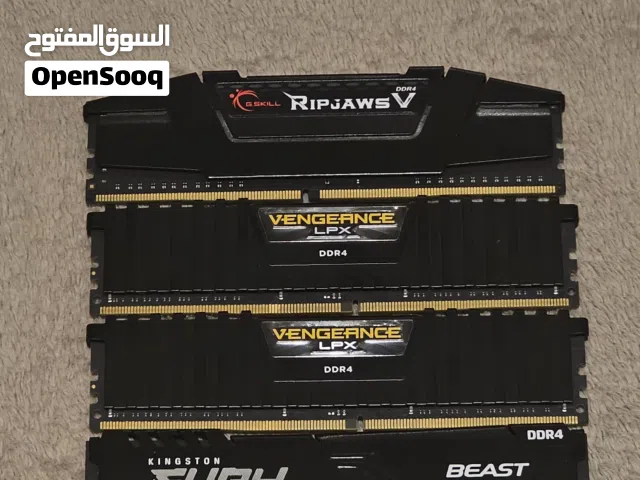 رامات DDR4 للبيع (مجموع 56GB) - حالة ممتازة ونظيفة