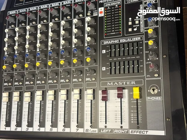 مكسر 8 مداخل بلوتوث Usb مخارج جك وسبيكون Safety power