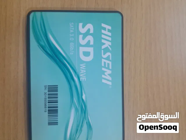 السلام عليكم  موجود قطعة  128 SSD جيجة وكااالة يخوان مستعملة يمكن فقط يومين ومش منزل عليها اشي