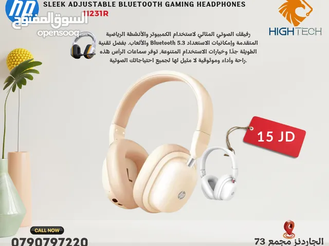 سماعات اتش بي وايرليس بلوتوث -Hp H231R SLEEK ADJUSTABLE BLUETOOTH HEADPHONES