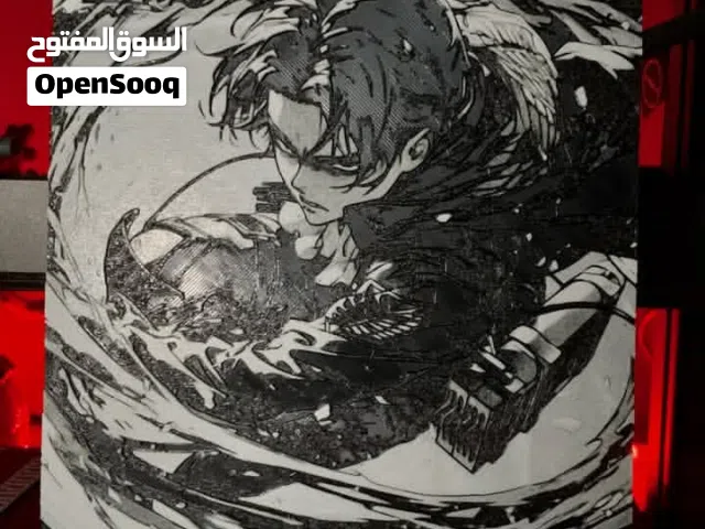 لوحة 3d القائد ليفاي أكرمان من هجوم العمالقة الموسم الاخطر