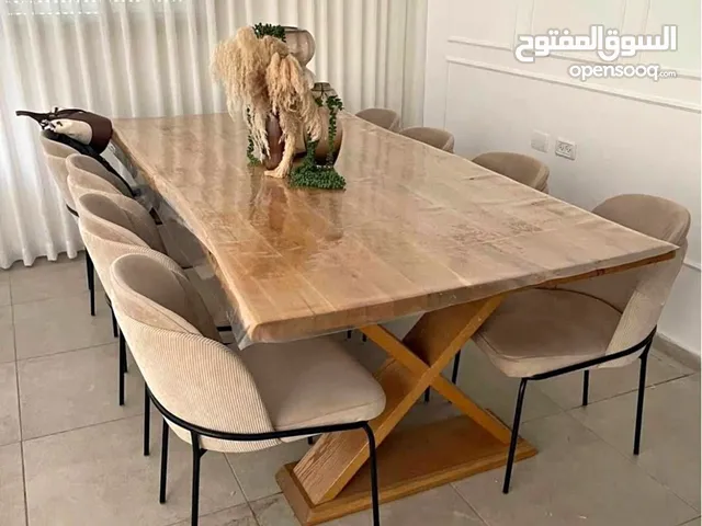 למכירה שולחן פינת אוכל גזע עץ טיבעי طاوله سفره
