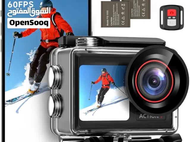 خصم صار كاميرا اكشن 4K 60 اطار في الثانية من سينديسموس، كاميرا تحت الماء 40 متر