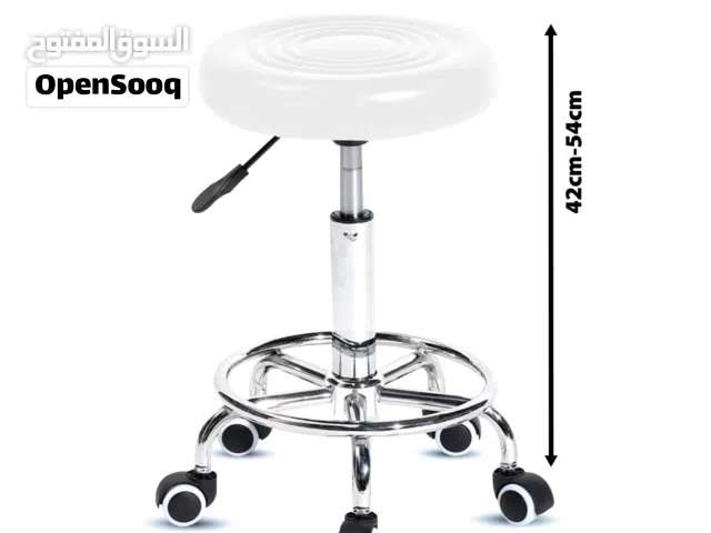 A CIRCLE D01 BARSTOOL CHAIR WHITE MD