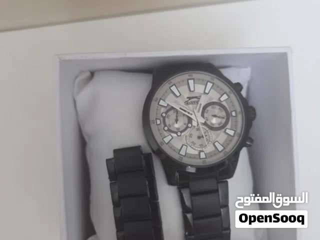 for sale slazenger watch black in very good condition for only 10 riyal
