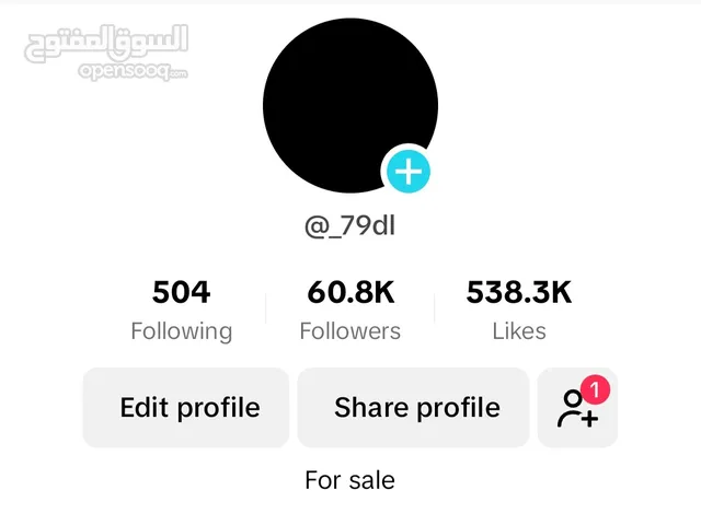 tiktok account 60.8k followers حساب تيك توك للبيع رباعي 60.8الف متابع