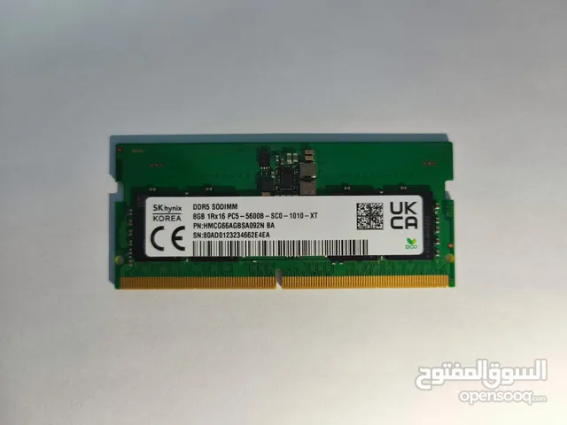 Ram laptop 8gb ddr5 5600MHZ /رام لابتوب 8 رام ddr5 5600MHZ