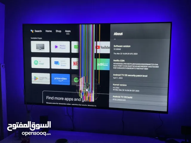 Wansa Android Smart TV 55” inches – Cracked Screen