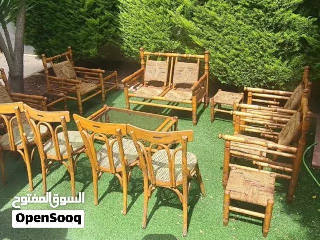 طقم سفره بحاله ممتازه.. + طقم قعده خشب زان بحاله جيده جدا