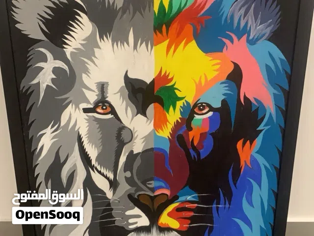 لوحة فنية ل صورة اسد مميزة بسعر معقول