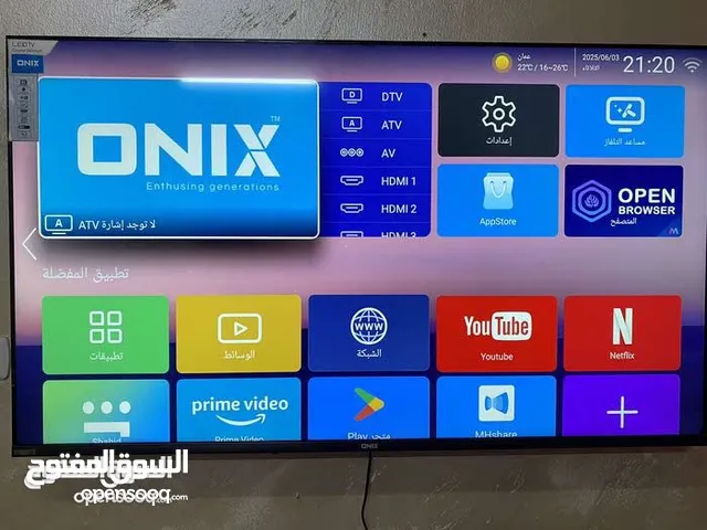 شاشة ONIX إنش 58 سمارت 4K احدث اصدار استعمال أقل من شهر