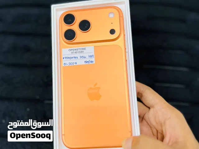 iPhone 17 pro max -256 GB - Box piece- Good working at reasonable rate ,100% BH - warranty 01/2027