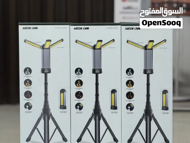 اضاءة متعدد وستاند  ضمان سنة للجلسات والرحلات GREEN LION TRIO BEAM LITE