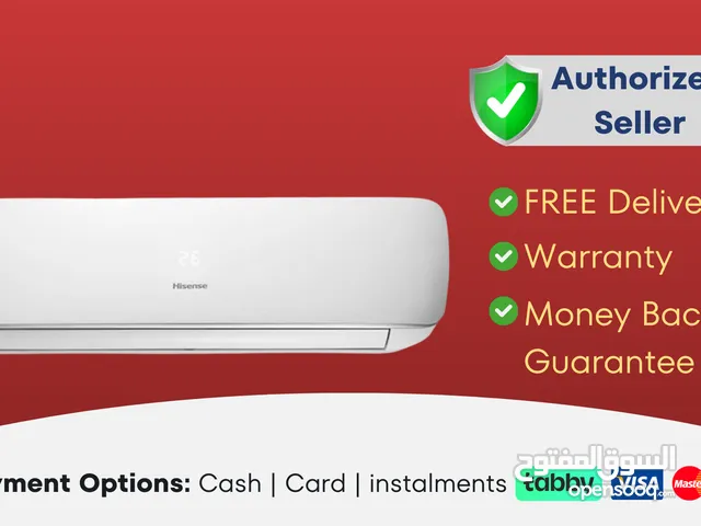 Hisense 1.5 Ton Split Air Conditioner  Brand New  1 Year Warranty  FREE Delivery