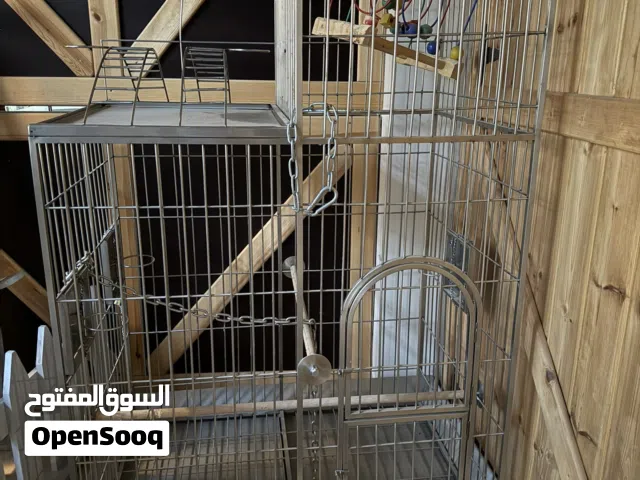 قفص ببغاء كبير ستانلس ستيل