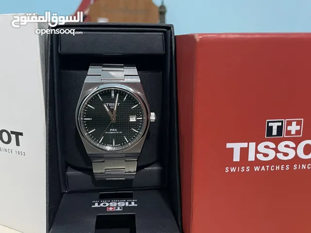 Tissot PRX powermatic 80 green with silver stick and 23 jewel fully stainless steel strap