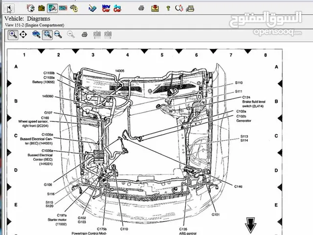 لدينا برنامج مخططات يدعم كافة انواع السيارات وارد اميركا   (اكاونت )