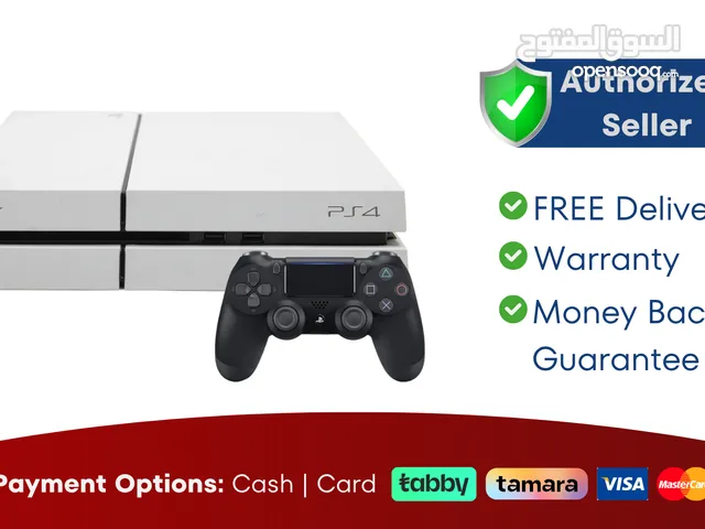 Sony PlayStation 4 - Fat - 500GB - White with Black Controller
