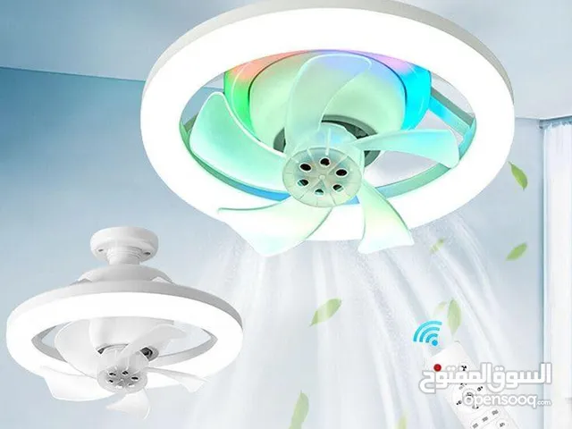 مروحة سقف ذكية بتصميم عصري وإضاءة LED مبهرة! اجمع بين التهوية والإضا