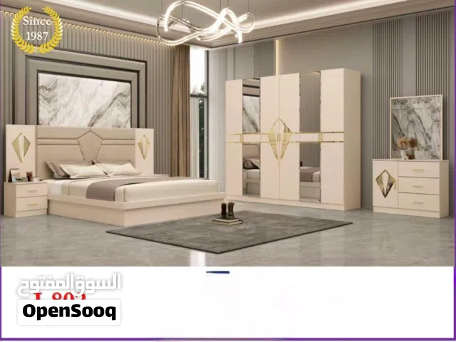 طقم غرفة نوم جديد من 6 قطع مع مرتبة 12 سم Bread New Bed Room Set 6pcs With Mattress 12cm