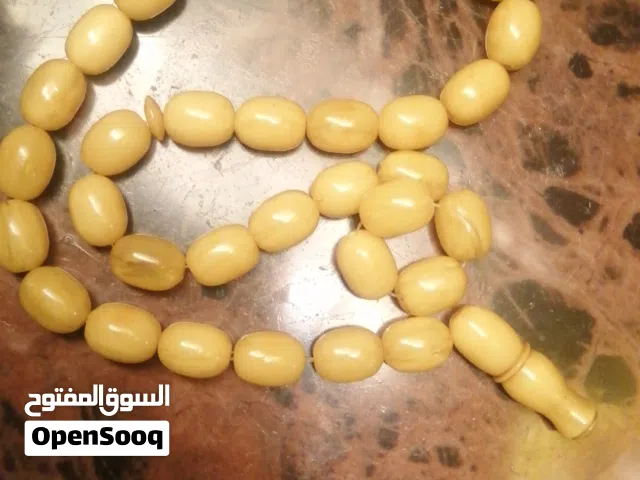 مسبحة حجر اصلي انتيك ختيارة لهواة اقتناء المسابح الأصلي وزن 45 غرام.. للمهتمين