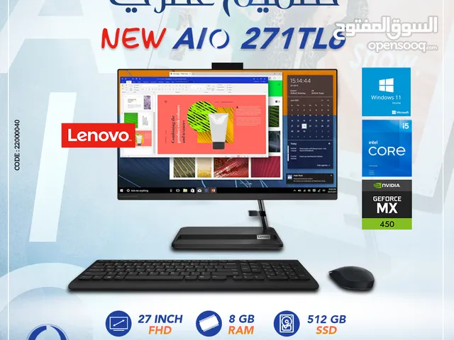 NEW AIO LENOVO 271TL6 CI5 11TH GEN 2.40GHZ SSD512GB