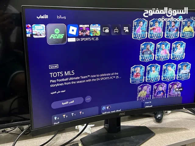 شاشة AOC 27 انش منحنيه 280 هرتز 0.03 استجابتها ب ملحقاتها الكامله ، ماتعاني من اي مشاكل