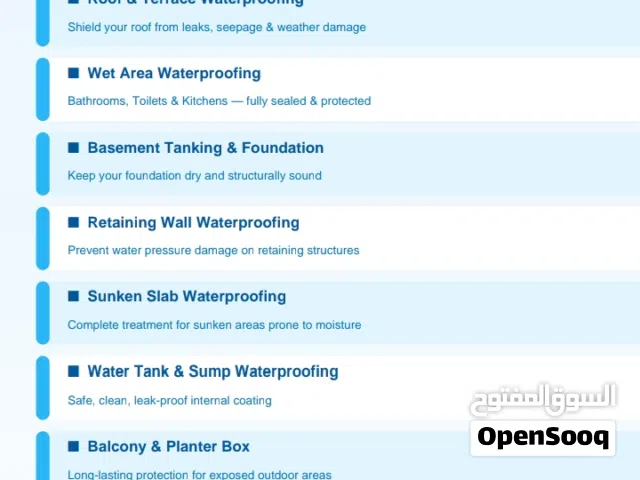 Salaam Alaikum we are doing all kind of waterproofing if you want anywhere in Moscow can contact m