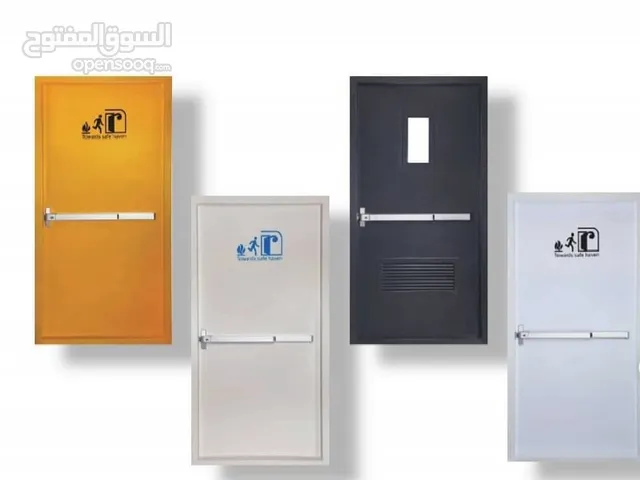 Single Wing Fire Door Definition norm as EI45, EI60, EI90, EI120- frame sheet 1.50mm - sash sheet 1m