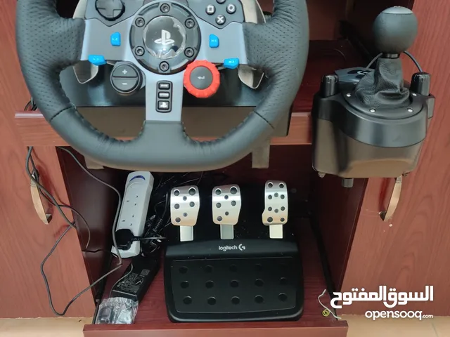 Logitech G29 steering wheel and shifter at 950 sar. 1 year warranty.