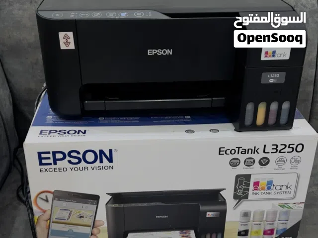 طابعة ايبسون L3250 شبة جديده استعمال اقل عن شهر و مع ملحقات الطباعة الحرارية