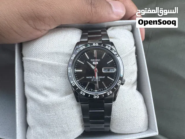 ساعة Seiko 5 أوتوماتيك أصلية Black Edition للبيع