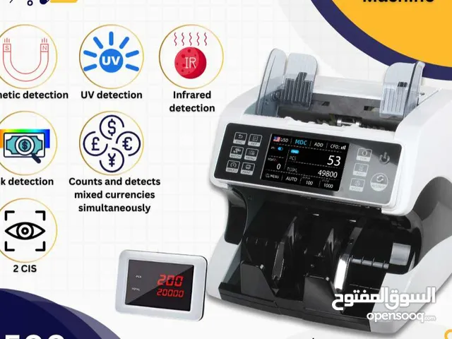 ماكينة عد النقود المختلفة مع كشف تزوير
