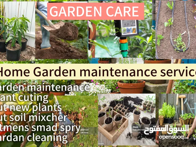 خدمة صيانة الحدائق Garden maintenance service