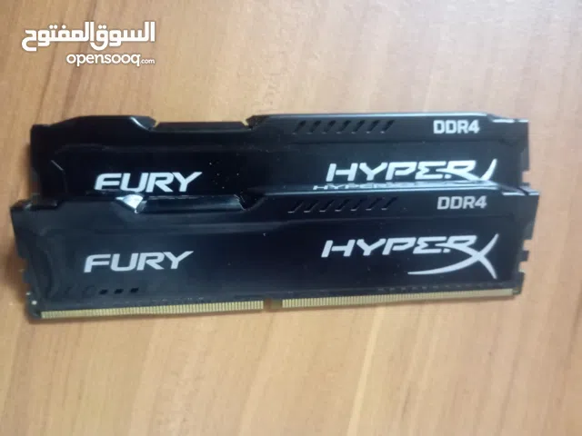رامات HyperX Fury DDR4 - أداء صاروخي واستقرار تام للألعاب والمونتاج.2×8