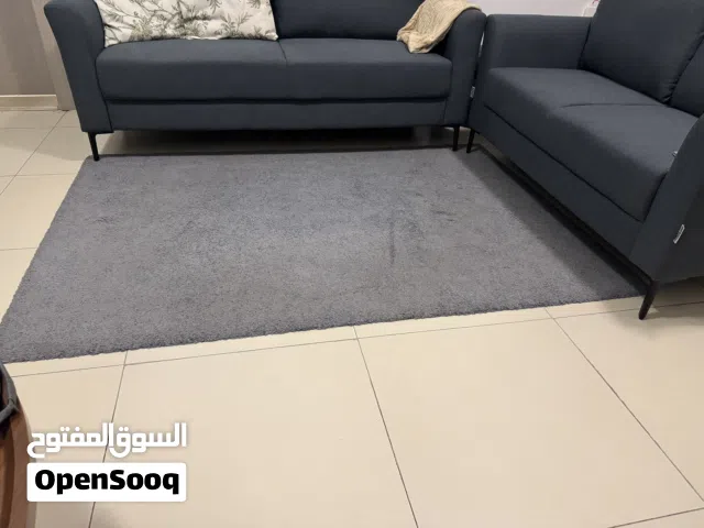 Grey IKEA Area Rug + Grey IKEA Lounge Chair – Great Condition – Living Room Set