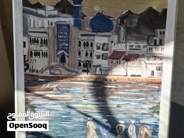 Exquisite Muttrah painting. Ready for sale and free delivery. Frames not provided.