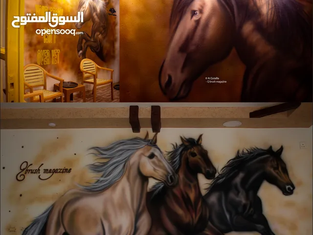 ديكورات اكسسوارات حائط و جداريات فنية احترافيه رسام لوحات رسم Airbrush