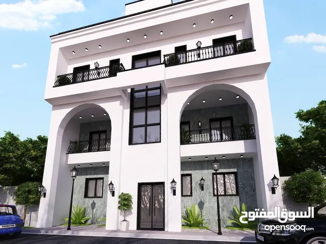مبنئ تجاري ومحلات للبيع زناتة جديدة بالقرب من مديرية أمن زناتة والحاج فتحي وبمساحة أرض 200 متر