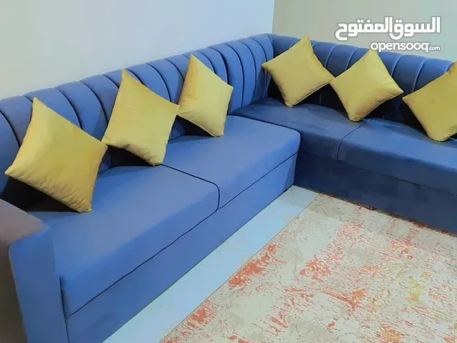 L shape sofa with table