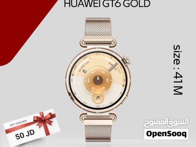 HUAWEI WATCH GT6 ( 41M ) GOLD NEW /// ساعه هواوي جي تي 6مقاس 41 ملي الجديد