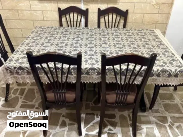 طاولة سفرة خشب مع 6 كراسي – صفقة منيح