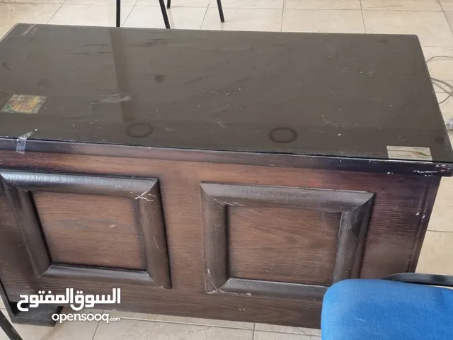 مكتب 122 × 60 سم وباب منزل رئيسي خشب بالكامل 90 × 200 سم بدون حلق