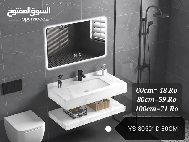 Artificial marble wash basin with led miror