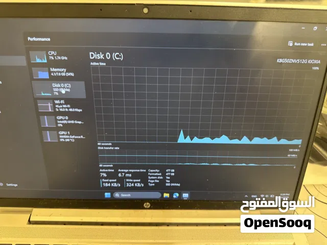 اشا شه بس مكسورا لابتوب مواصفاته 2050rtx I5