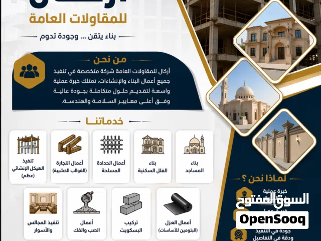 مقاول نجاره وحداده أبوظبي وظواحيها متخصصون في بناء الهيكل الفلل والمساجد المجالس والأسوار