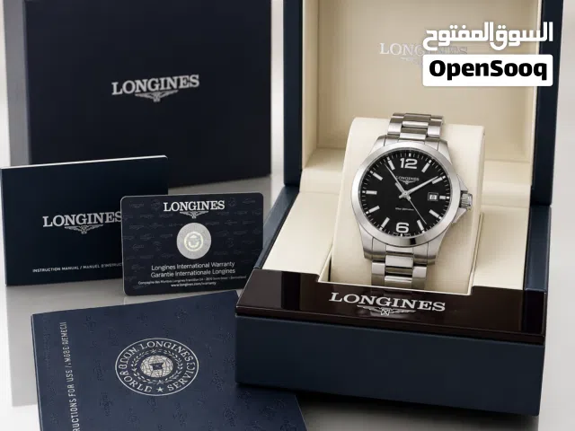 ساعة Longines Conquest أصلية ستانلس ستيل – Swiss Made